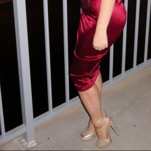 Gold Louboutin  Lou Lou Dancing Platform Sandals